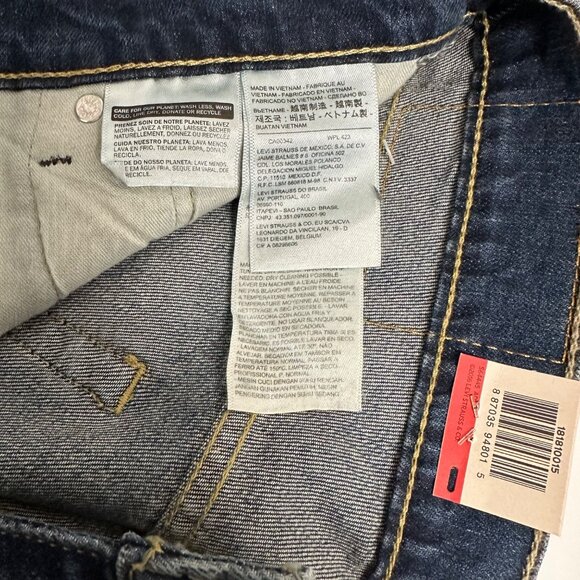 Levi's Mens 541 Athletic Fit Slight Taper Jeans 30W x 32L Blue Canyon Whiskering - Picture 7 of 9